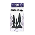 Curvy Companions 3 dildo rinkinys – Juodas — Nuotrauka 3