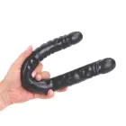 Kiotos COX Melns Divpusējs Dildo – 45 cm (17.7″) — Foto 6