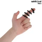 Addicted Toys Silicone Adjustable Pressure Rings Set – 4 Sizes, Black — Photo 2