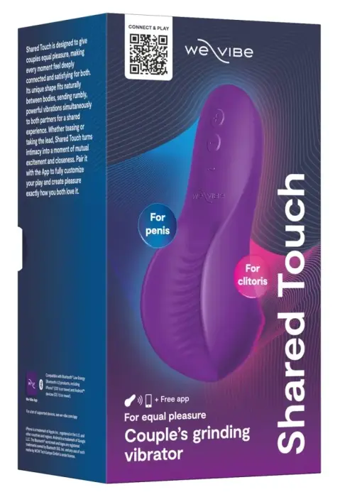 We-Vibe Shared Touch – rechargeable silicone vibrator – purple