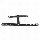 KINK – adjustable leather cock ring with ball divider strap – black — Photo 5