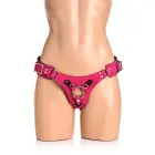 Bodice Deluxe dirbtinės odos korseto petnešos – rožinės — Nuotrauka 3
