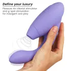 Womanizer Duo 2 divu darbību gaisa pulsa stimulators un vibrators – violets — Foto 3
