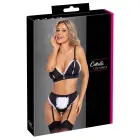 Cottelli COSTUMES Maid Costume Set with Crotchless Briefs and Apron – Black – M — Photo 1