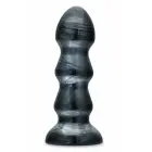 Jet Black Jack – flexible PVC anal plug with suction base – carbon metallic black – 17.8 cm — Photo 2