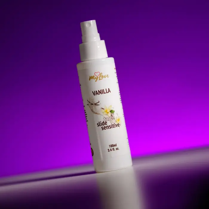 MyLove Taste Slide Sensitive vaniļas lubrikants ar garšu – 100 ml Foto 2