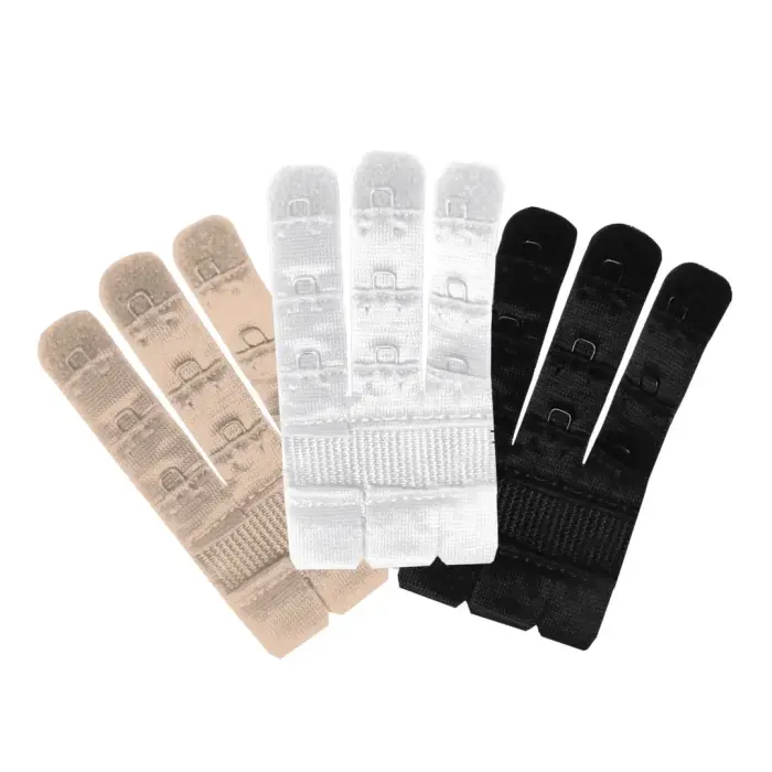 Bye Bra 3-hook bra extenders – set of 3 colours