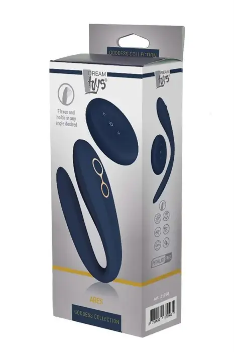 Goddess Collection Ares lokāms vibrators ar tālvadības pulti – 18 cm