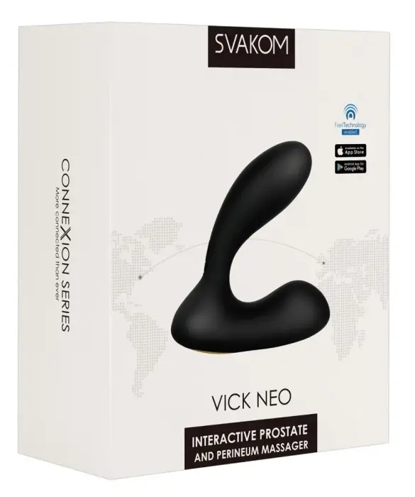 Vick Neo вибратор – 9.5 cm – Черный