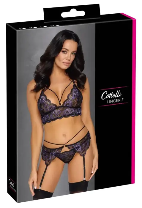 Cottelli LINGERIE Lace Trio Set – L