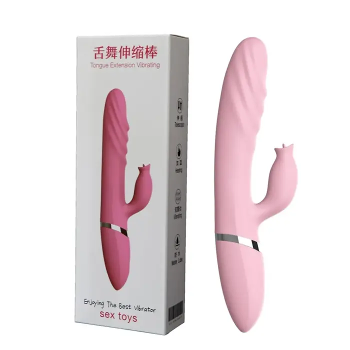 Vibrators ar mēlīti – turp-atpakaļ kustība, sildīšana, USB