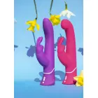 Slimline realistiškas triušio vibratorius – violetinis — Nuotrauka 10