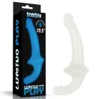 Lumino Play tumsā spīdošs strap-on dildo – 16.5 cm (6.5″) – Zobenzila Foto 15