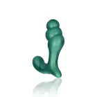 Stacked Vibrating Prostate Massager with Remote Control – Metallic Green — Photo 5