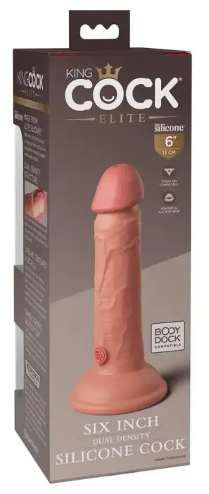 KCE 6 divslāņu reālistisks dildo – 17.8 cm (7″) – Miesas krāsa
