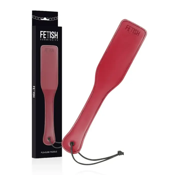Fetish Submissive Dark Room mākslīgās ādas pātaga – melna