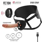 Fetish Submissive Cyberstrap – siksnas komplekts ar WATCHME tālvadību – šķidrais silikons – izmērs L — Foto 2