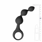EasyToys silikona prostatas masieris ar graduētām bumbiņām – 20 cm – Melns — Foto 5