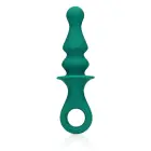Pawn Shaped Vibrator - Peacock Plume – 16.5 cm – Green Photo