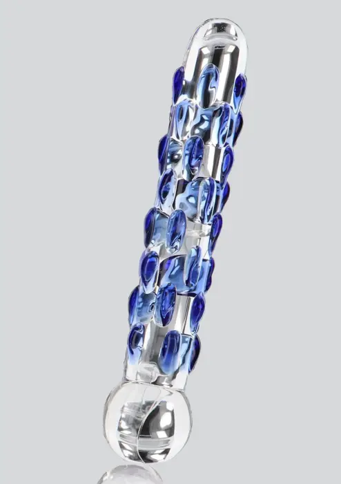 TOYJOY GLASS WORXX Diamond Dazzler Dildo – 18 cm (7″) – Clear