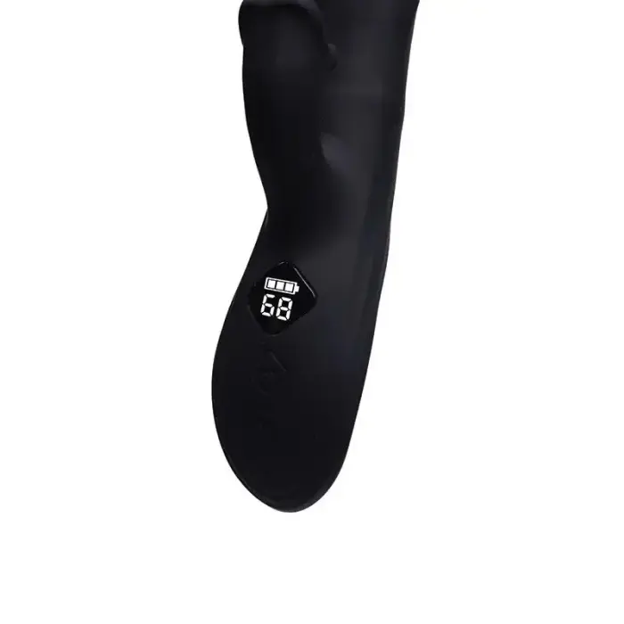 Pluto vibrators ar kustību – 23 cm – melns Foto 4