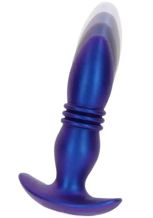 The Tough Thrusting Vibrating Anal Plug – Blue