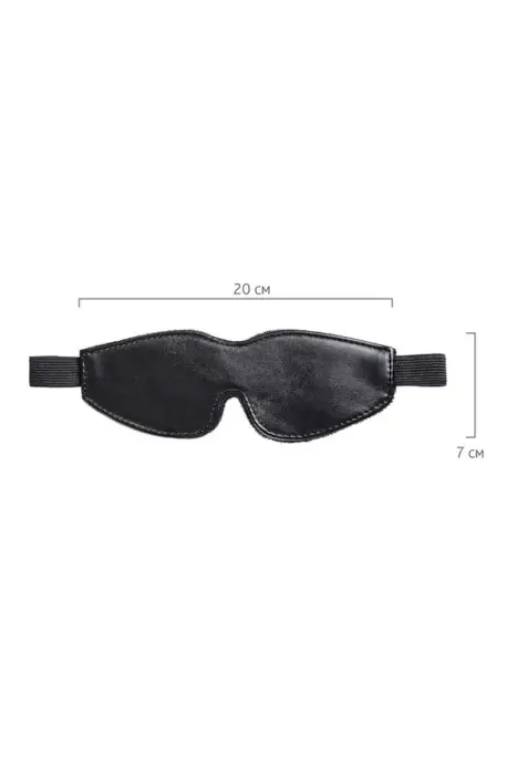 Anonymo mask, PU leather, black, 26.5 cm Foto 6