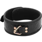 BEGME Black Edition Premium Vegan Leather Collar with Neoprene Lining – Black — Photo 3