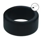 LEVELZ Silicone Ball Strap S 34mm Black – Anatomically Shaped Ring — Photo 6