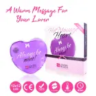 LoversPremium Hot Massage Heart XL reusable body warmer "I Love You" – red – 12 × 12 cm — Photo 2