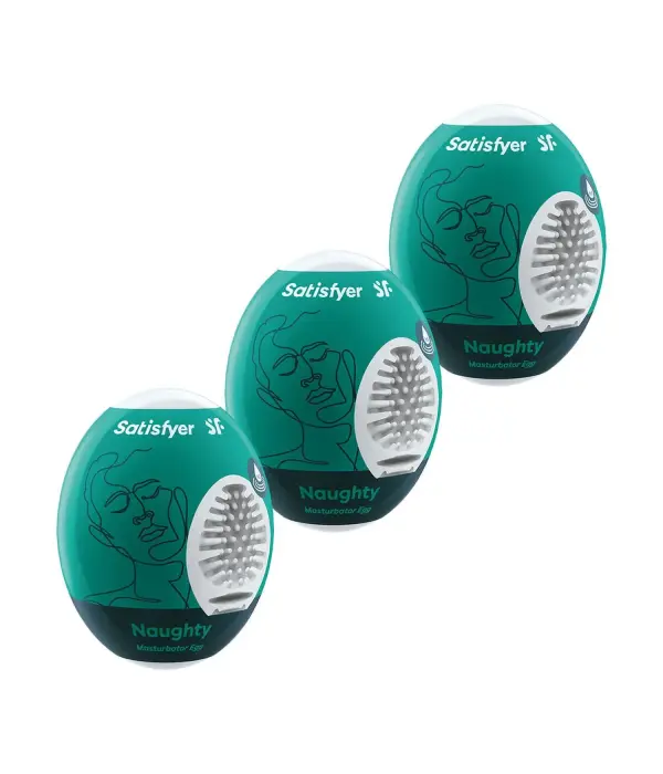 Набор мастурбаторов Satisfyer Masturbator Eggs (3 шт.) – зеленый