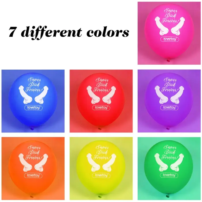Super Dick Forever Bachelorette Balloons(Pack of 7) Foto 7