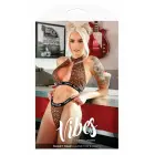 Fantasy Lingerie Thirst Trap Keyhole Halter Top & Bikini Panty komplekts – leoparda raksts – S/M — Foto 1