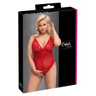 Cottelli Curves Powernet and Lace Bodysuit – Red – 4XL — Photo 1