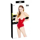 Black Level Red Vinyl Corset with Open Cups and String – S — Photo 1