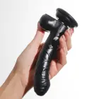 Hudini - Elastīgs želejas anālais dildo – 17.5 cm (6.9″) – Melns — Foto 8