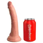 King Cock Elite KCE 7 двухслойный силиконовый дилдо – 21 см (8.3″) – телесный — Фото 2