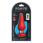 FORTO F-21 Tear Drop anālais spraudnis – M – Sarkans — Foto 5