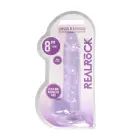 Realistlik dildo munanditega – 21 cm (8.3″) – Lilla — Foto 1