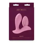 SECRETS RAIN – перезаряжаемый силиконовый вибратор, водостойкий – коралловый — Фото 1