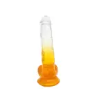 Kiotos Cox Color дилдо – 22.5 cm (9″) – Прозрачный/Желтый — Фото 5