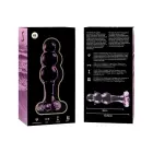 Ibiza Nebula Series Model 1 Intimate Glass Plug – 10.5 cm (4.1″) – Pink — Photo 5