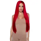 Leg Avenue ilgas tiesus perukas – raudonas – One Size — Nuotrauka 1