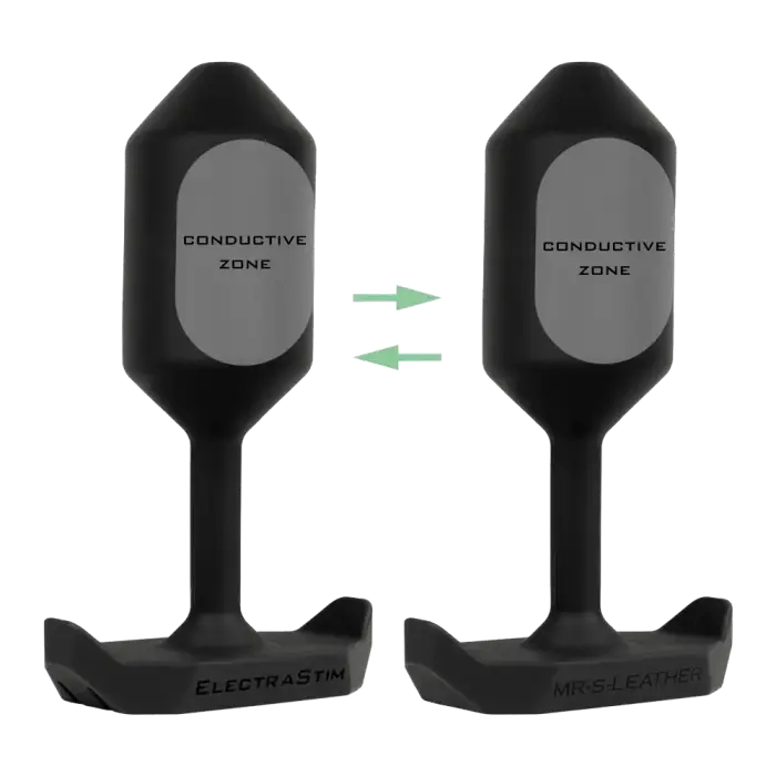 ElectraStim x Mr S Leather silikona elektrostimulācijas anālais aizbāznis Foto 6