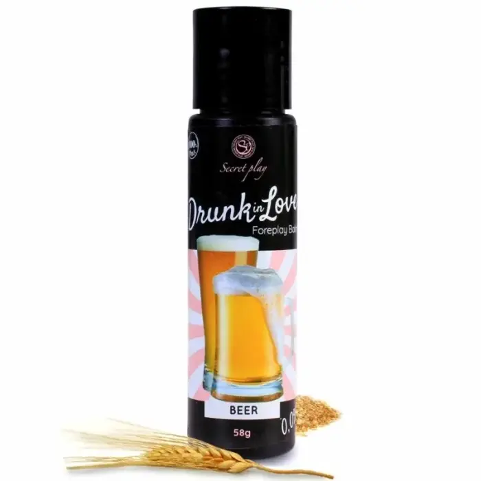 Secret Play Drunk in Love valgomas intymus gelis su alaus skoniu – 60 ml