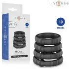 INTENSE Model 10 4 anatoomilise tugirõnga komplekt – must — Foto 1