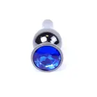 Jewellery Dark Silver анальная пробка – 9.5 cm (3.7″) – Темно-синяя — Фото 1