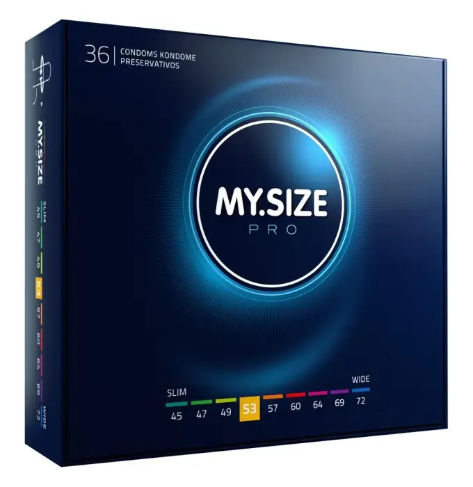 MY.SIZE PRO 53mm веганские ультратонкие презервативы – 36 шт.