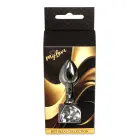 MyLove Toys Jewellery серебряная анальная пробка в форме сердца – 7 cm – Прозрачная — Фото 9
