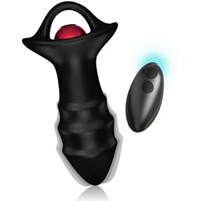 ARMONY KYLIN pirksta vibrators un anālais spraudnis ar tālvadības pulti – 16.1 cm – Melns